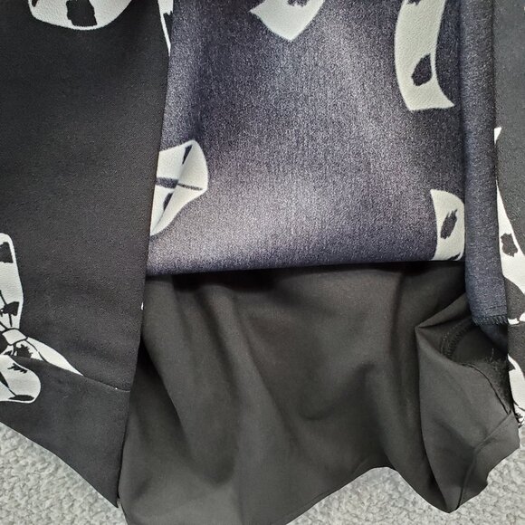 Banana Republic Women's Black White Bow Print Shift 3/4 Sleeve Dress Size 4 - Picture 8 of 11